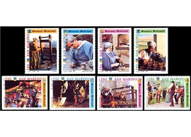 SAN MARINO 1996 Giornate medievali 8v MNH**