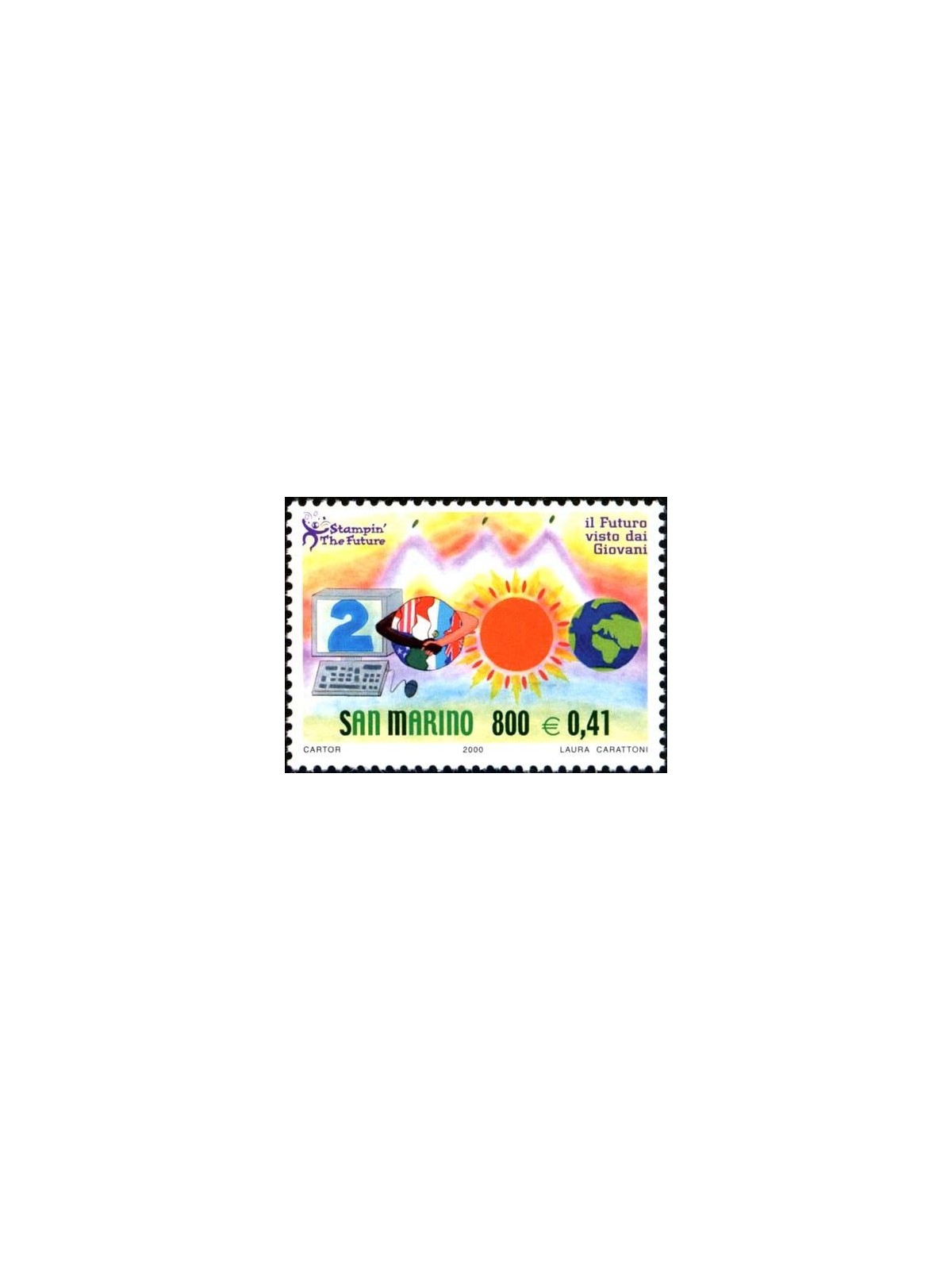 SAN MARINO 2000 Il futuro dei francobolli MNH**