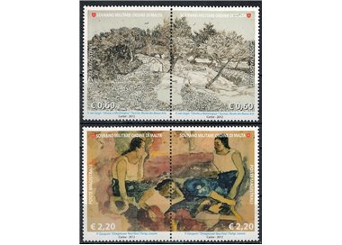 SMOM 2012 Drawing in Art (5th series) 4v MNH**