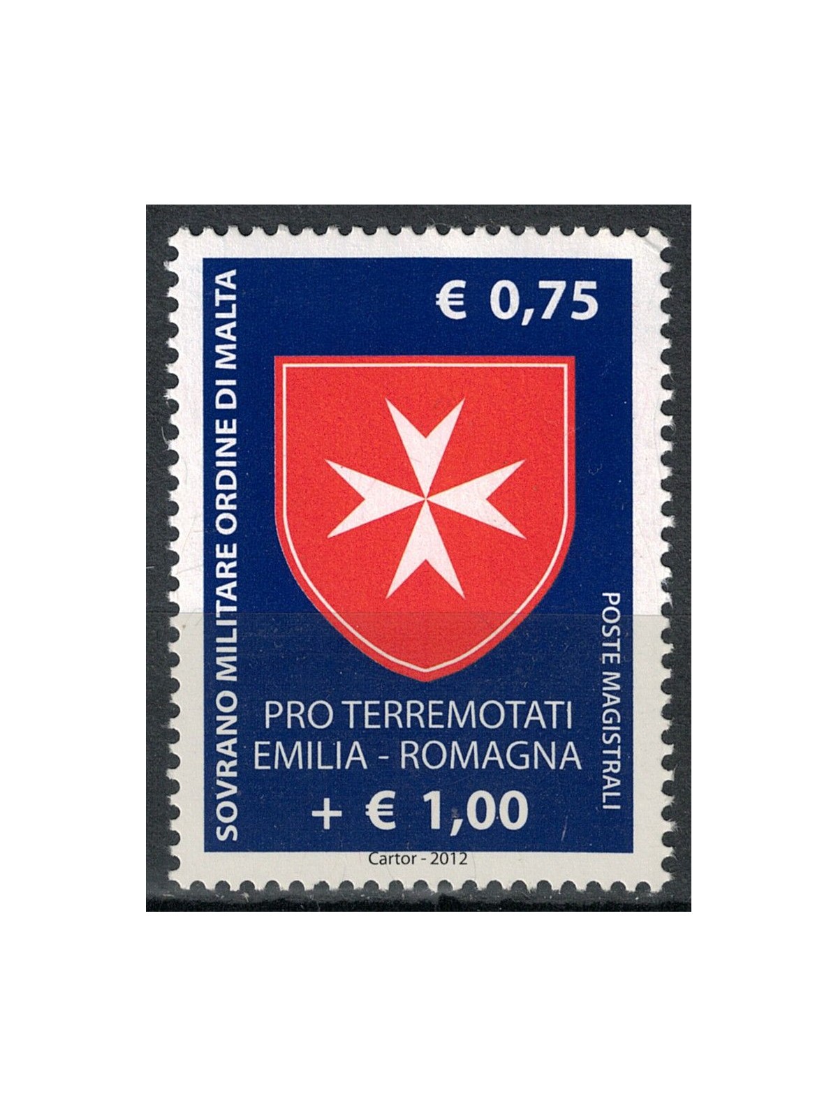 SMOM 2012 Pro terremotati dell'Emilia Romagna MNH**