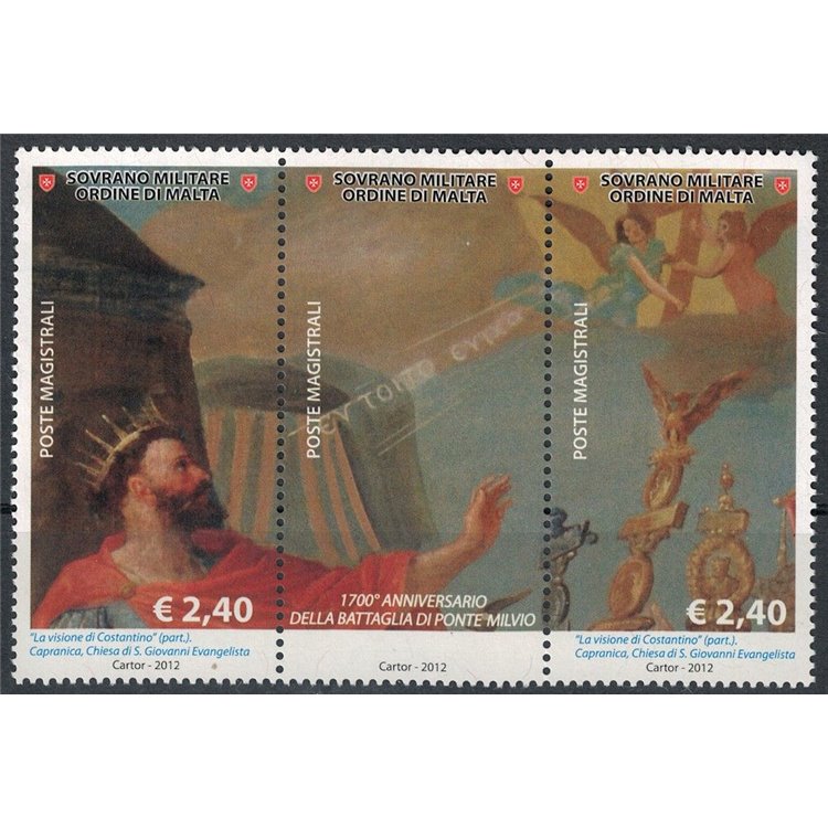 SMOM 2012 Battaglia di Ponte Milvio 2v MNH**