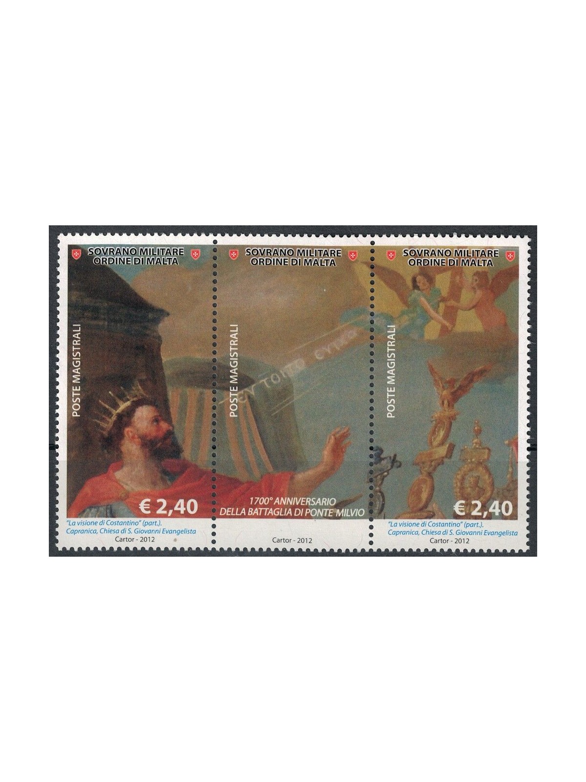 SMOM 2012 Battaglia di Ponte Milvio 2v MNH**