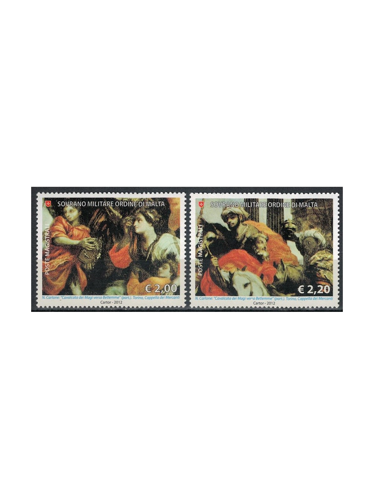 SMOM 2012 Iconography of the Three Kings 2v MNH**