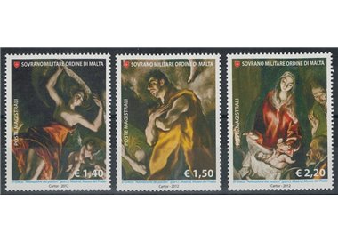 SMOM 2012 Christmas 3v MNH**