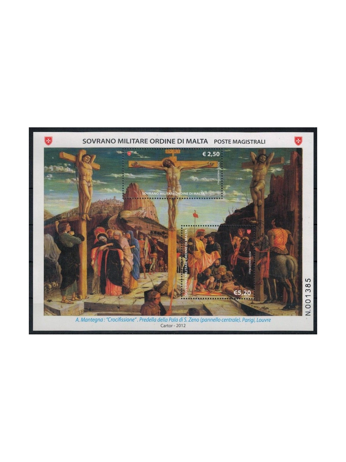 SMOM 2012 Masters of Painting s/s MNH**