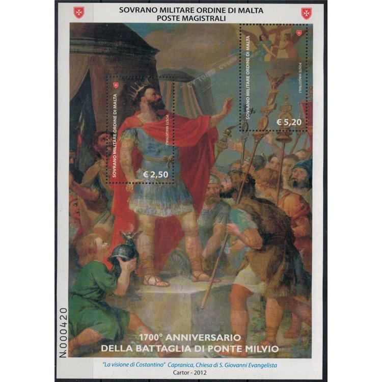 SMOM 2012 Battle of Ponte Milvio s/s MNH**