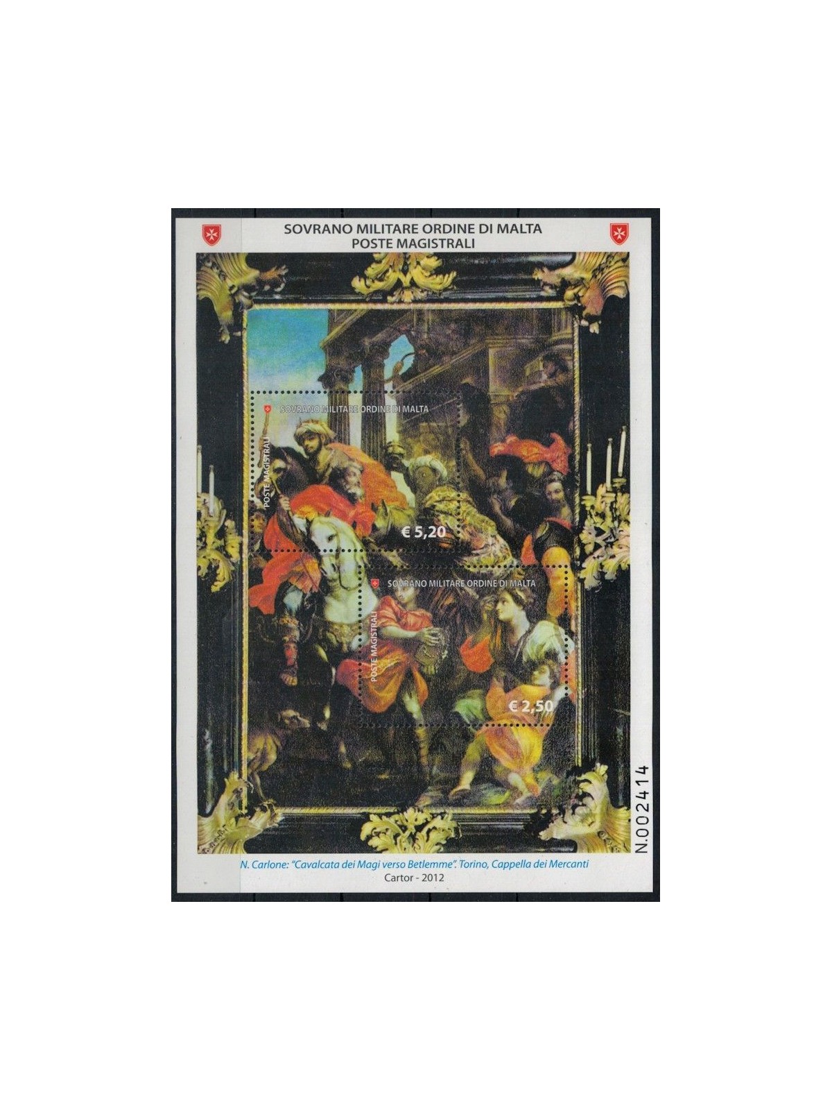 SMOM 2012 Iconografia dei Re Magi BF MNH**