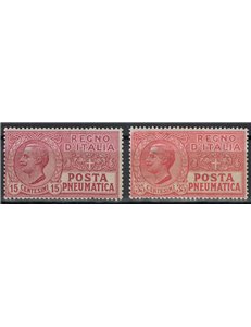 ITALY KINGDOM 1927-28 Pneumatic Mail 2v MH*