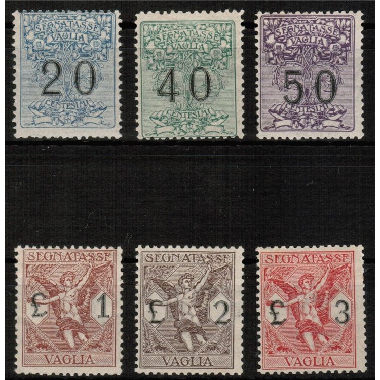 ITALY KINGDOM 1924 Postage Due Money Order 6v MH*