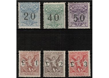 ITALY KINGDOM 1924 Postage Due Money Order 6v MH*