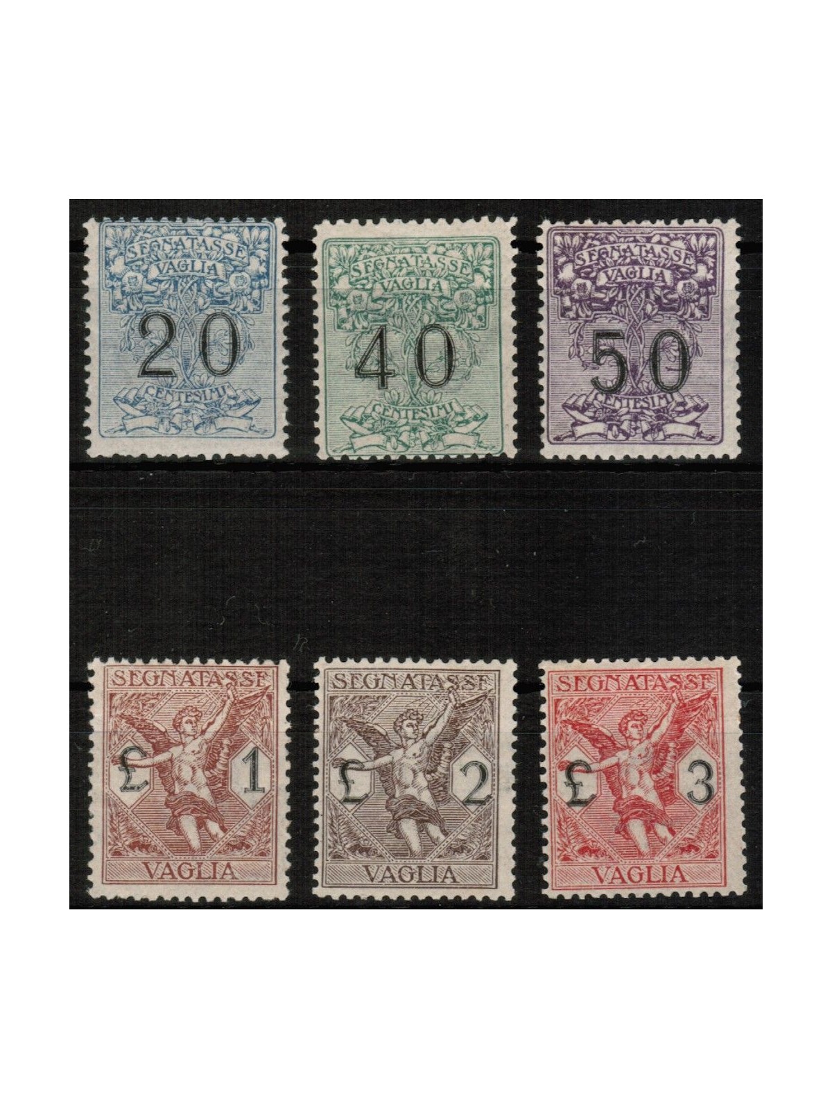 ITALY KINGDOM 1924 Postage Due Money Order 6v MH*
