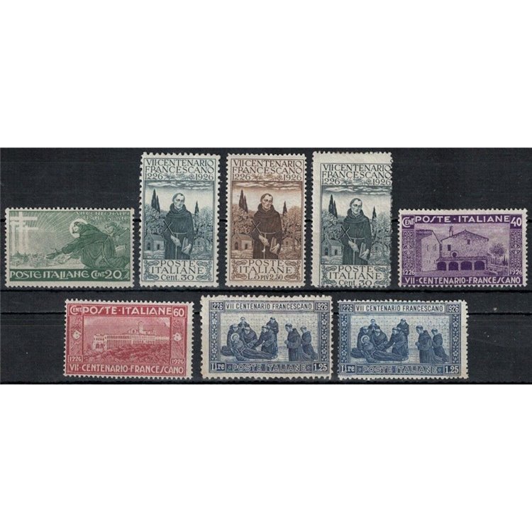 ITALY KINGDOM 1926 San Francesco 8v MH*