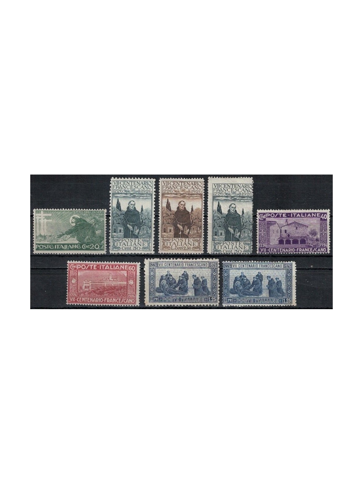 ITALIA REGNO 1926 San Francesco 8v MH*
