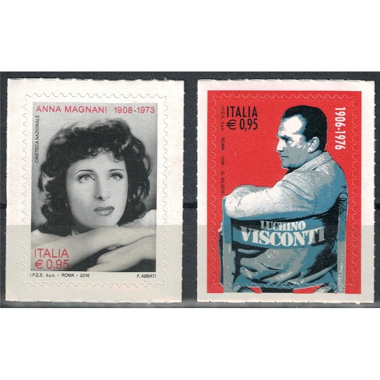 ITALY 2016 Anna Magnani and Luchino Visconti 2v MNH**