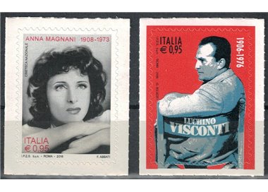 ITALY 2016 Anna Magnani and Luchino Visconti 2v MNH**
