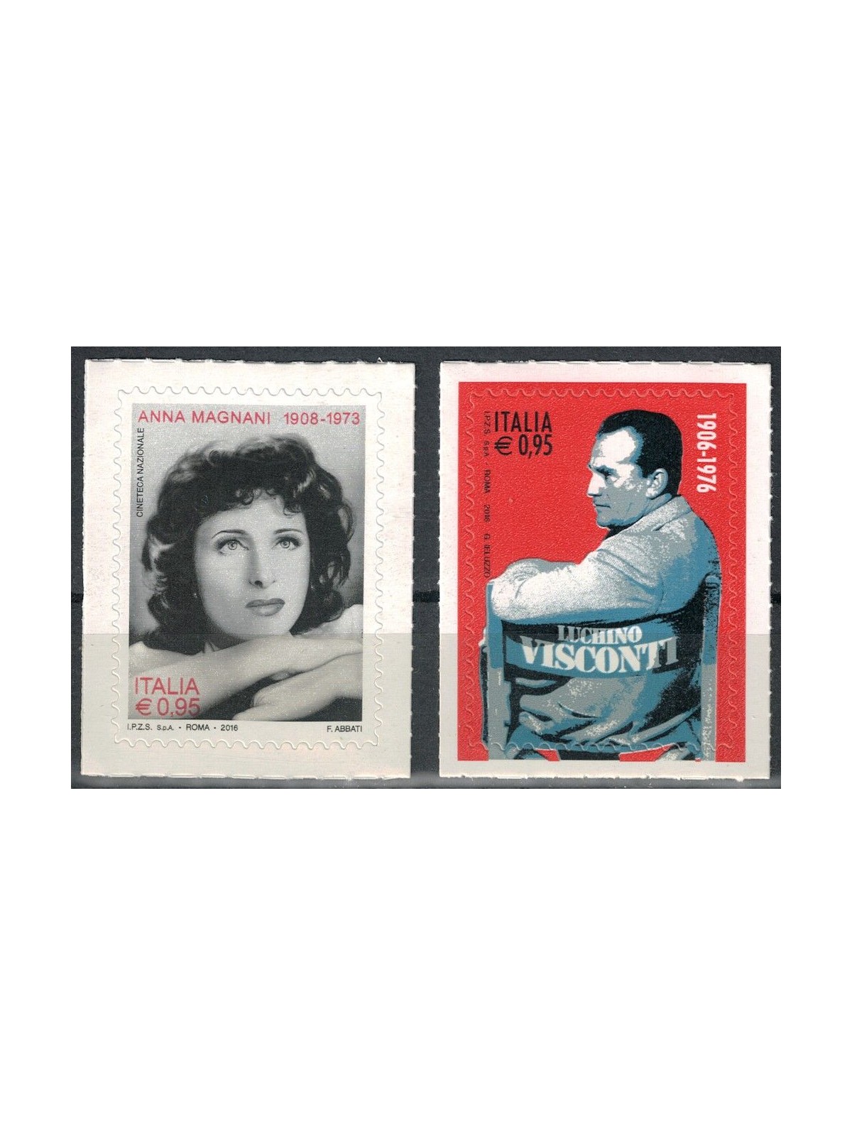 ITALY 2016 Anna Magnani and Luchino Visconti 2v MNH**