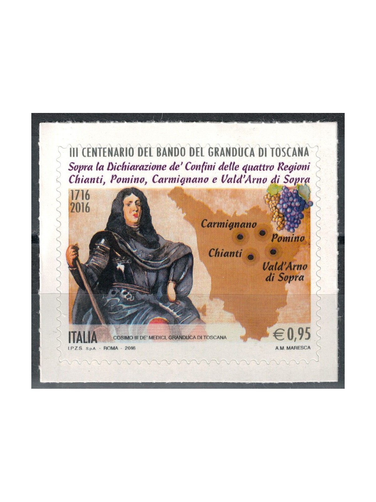 ITALIA 2016 Granduca di Toscana MNH**