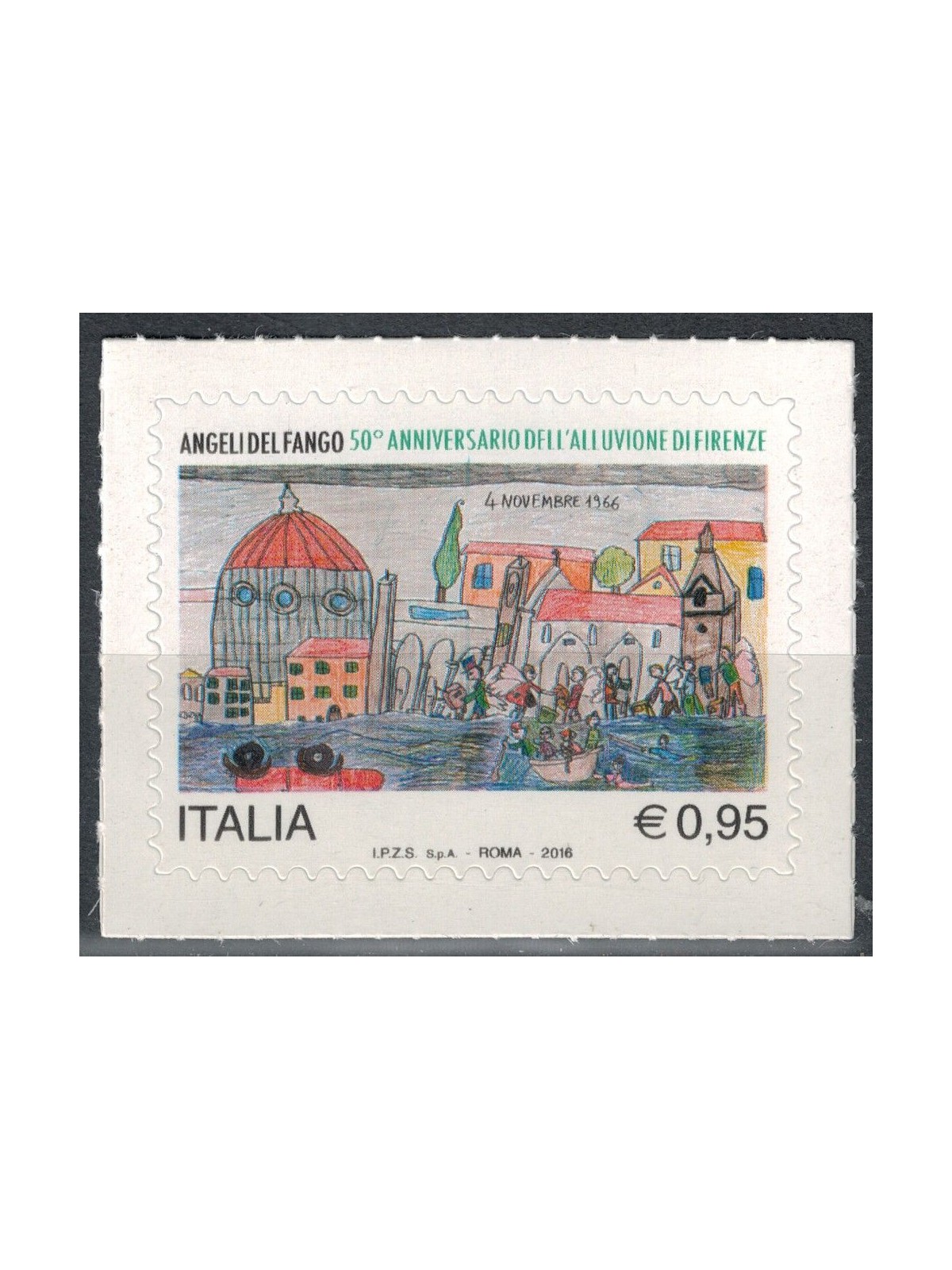 ITALIA 2016 Alluvione di Firenze MNH**