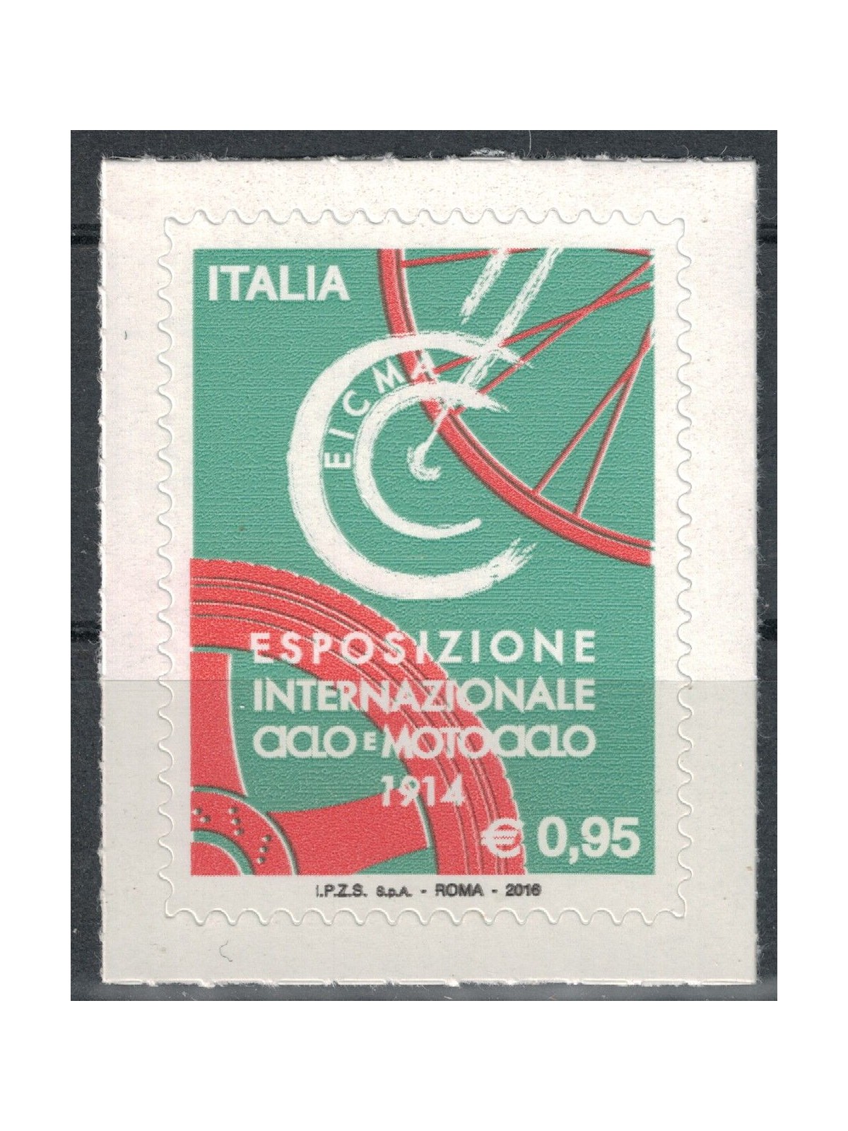 ITALY 2016 MNH Bicycle and Motorcycle Exhibition**