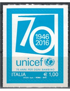 ITALY 2016 Unicef MNH**