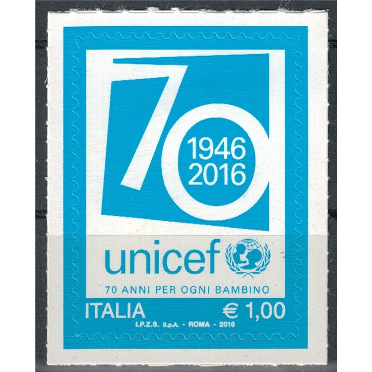 ITALIA 2016 Unicef MNH**