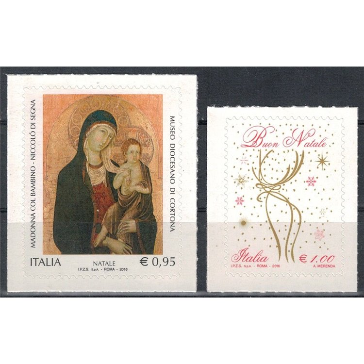 ITALIA 2016 Natale 2v MNH**