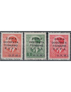 FIUMANO AREA KUPA 1941 ONMI 3v MNH**