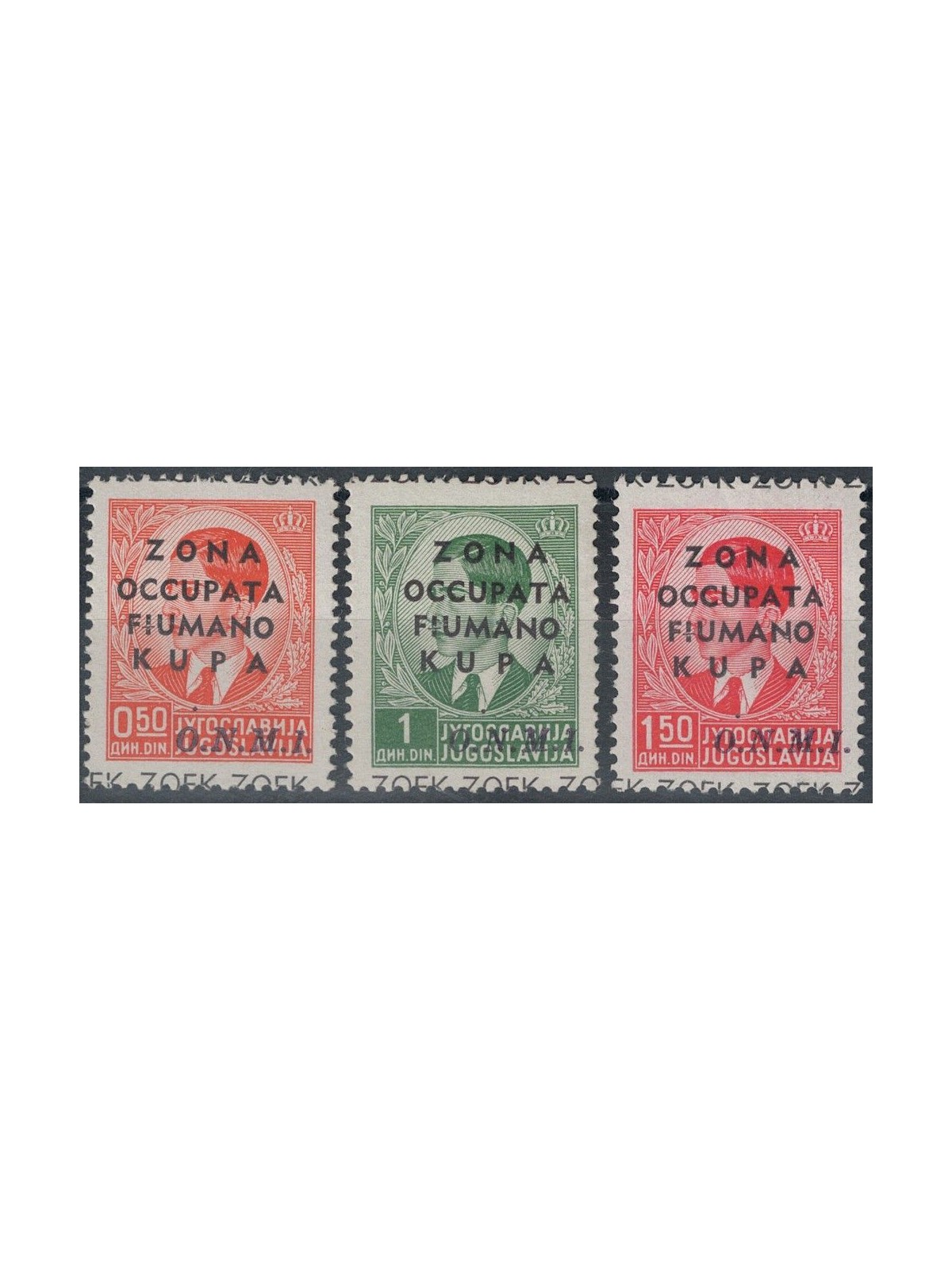 FIUMANO AREA KUPA 1941 ONMI 3v MNH**