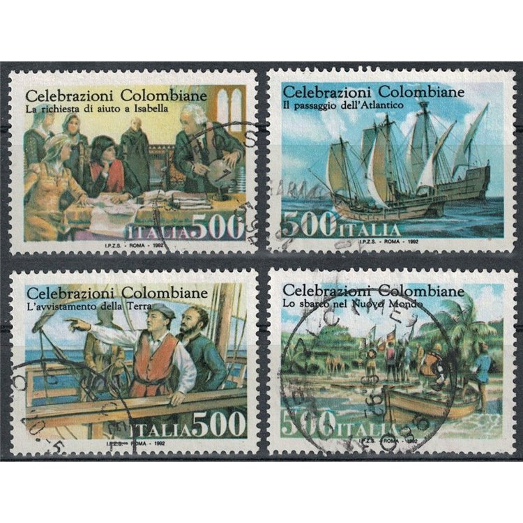 ITALIA 1992 Celebrazioni colombiane 4v us