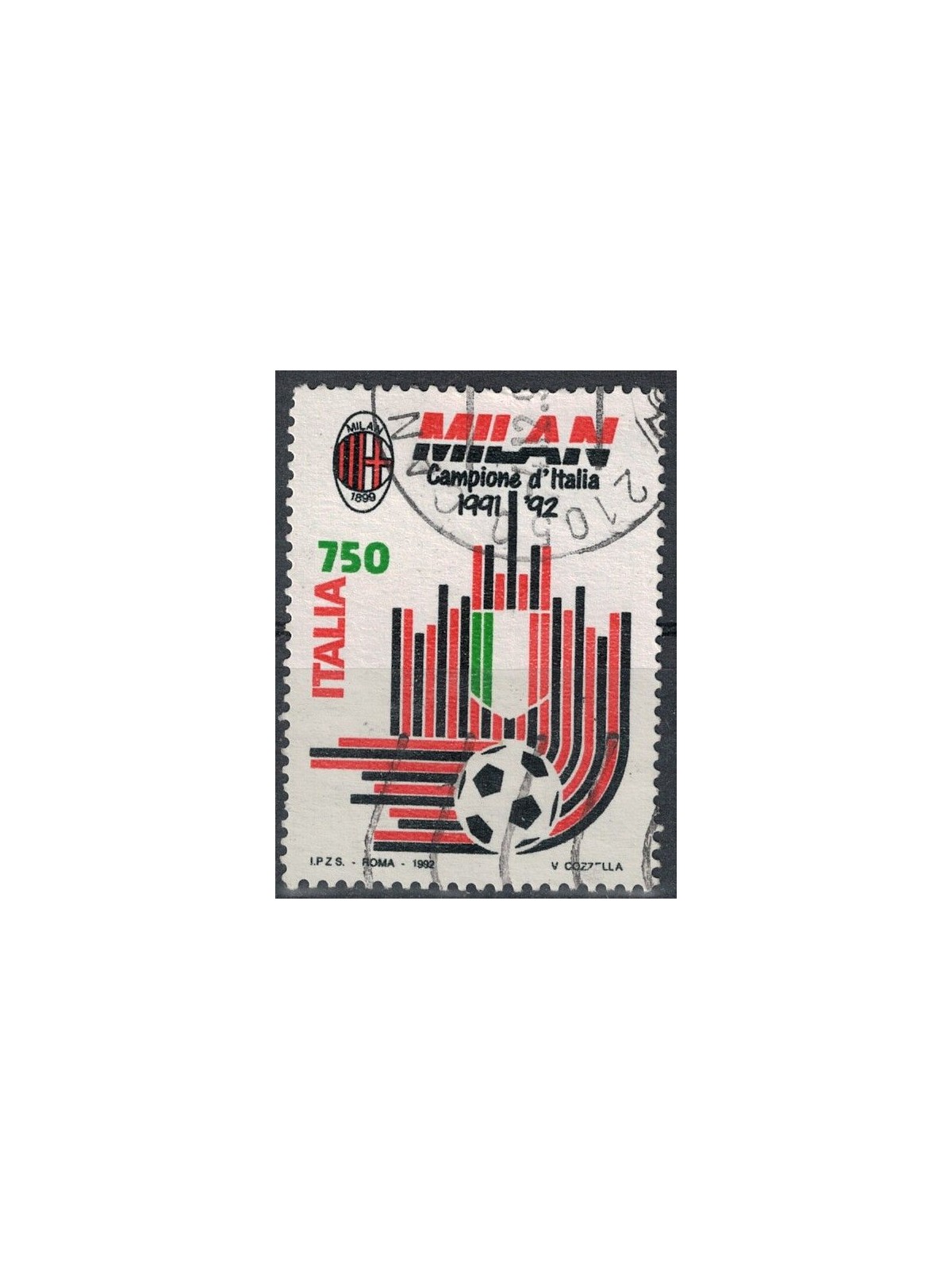 ITALY 1992 Milan champion of Italy us