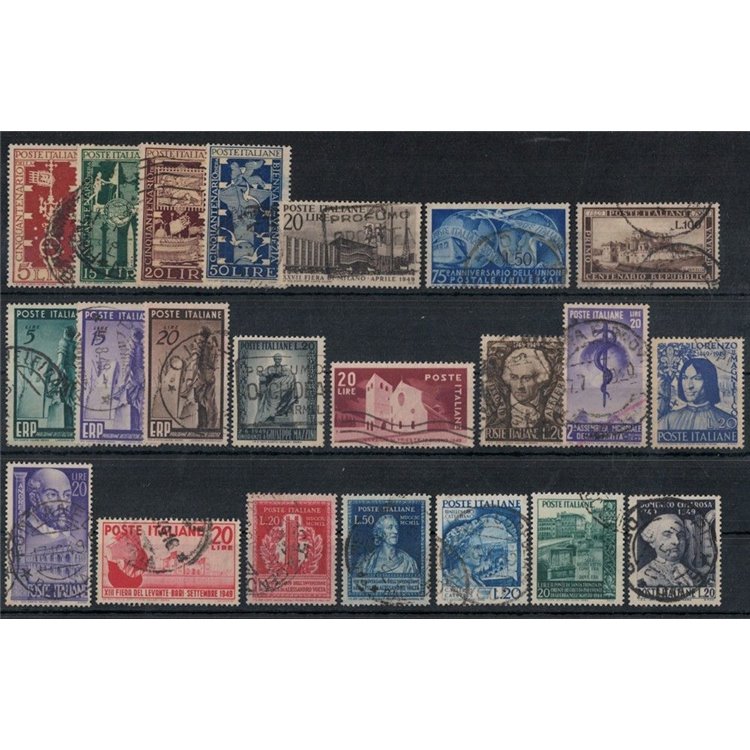 ITALY 1949 Complete Year 22v us