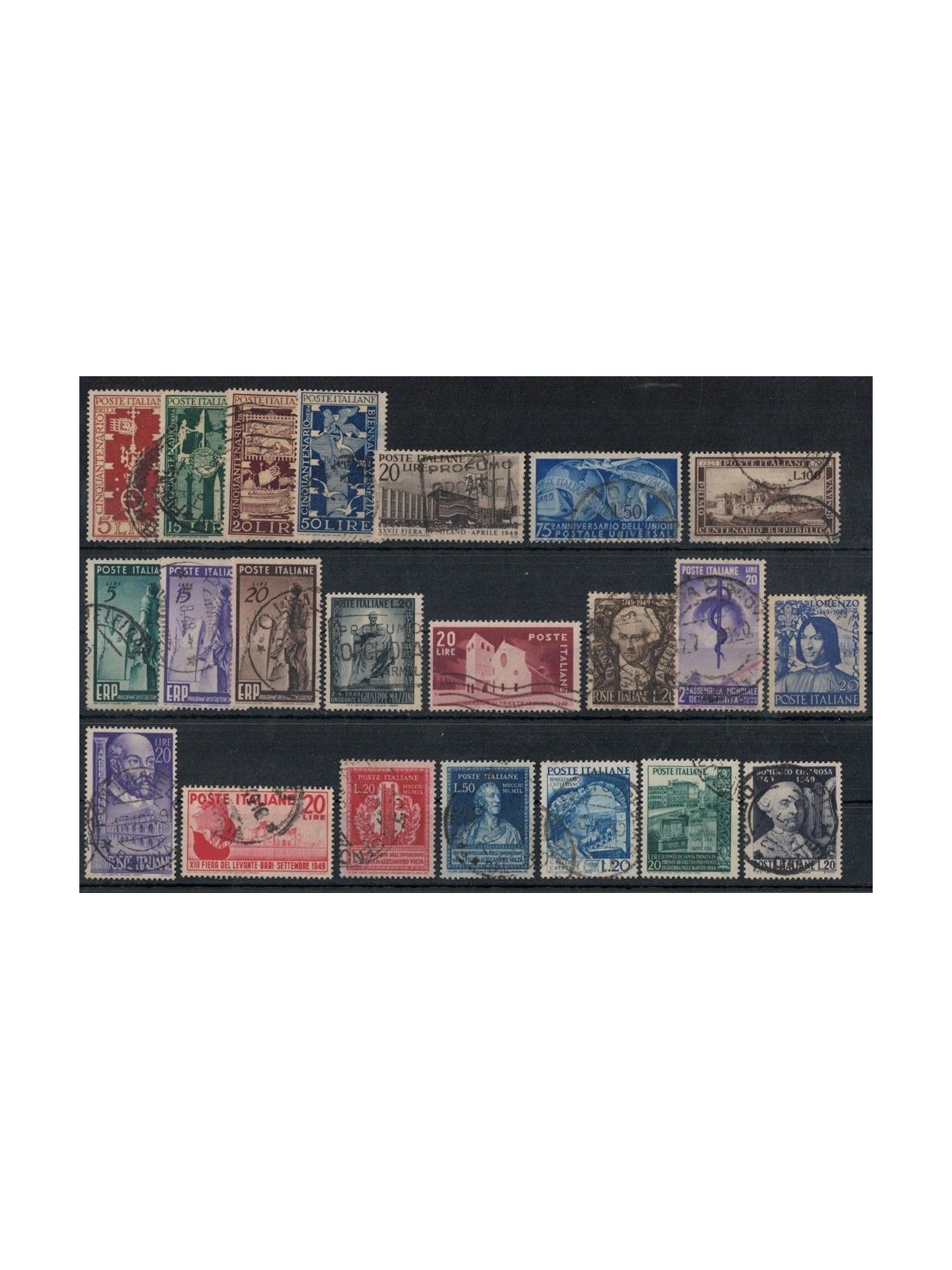ITALY 1949 Complete Year 22v us