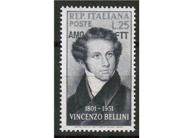 TRIESTE A 1952 Vincenzo Bellini MNH**