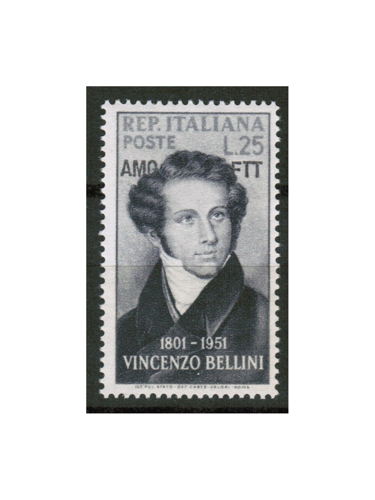 TRIESTE A 1952 Vincenzo Bellini MNH**