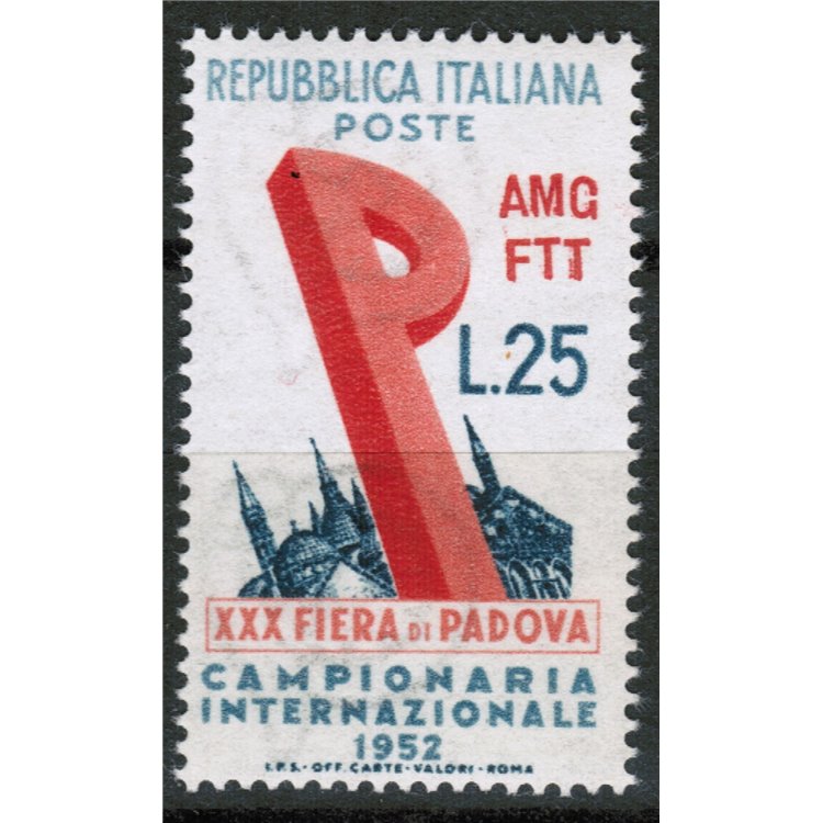 TRIESTE A 1952 Fiera di Padova MNH**