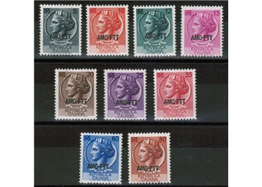 TRIESTE A 1953-54 Siracusana 9v MNH**
