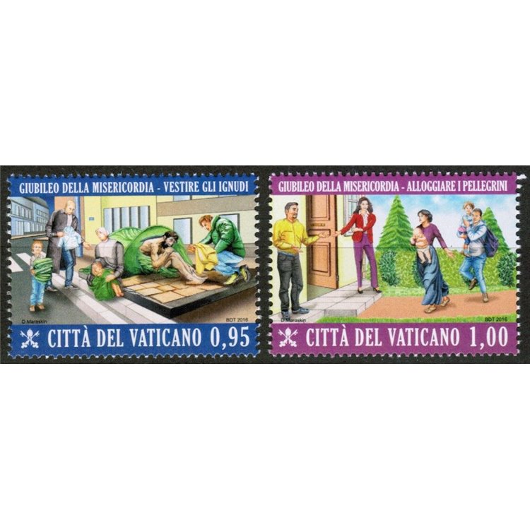 VATICAN 2016 Jubilee of Mercy 2nd issue 2v MNH**
