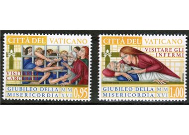 VATICANO 2016 Giubileo della misericordia 3ª emissione 2v MNH**