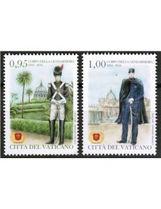 VATICANO 2016 Gendarmeria del Vaticano 2v MNH**