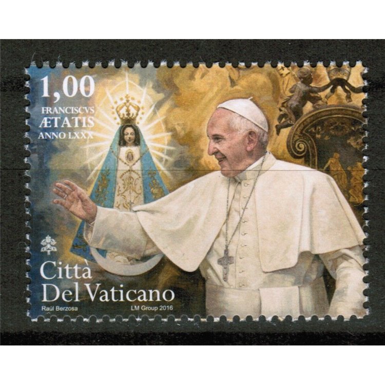 VATICANO 2016 Genetliaco di Papa Francesco  MNH**