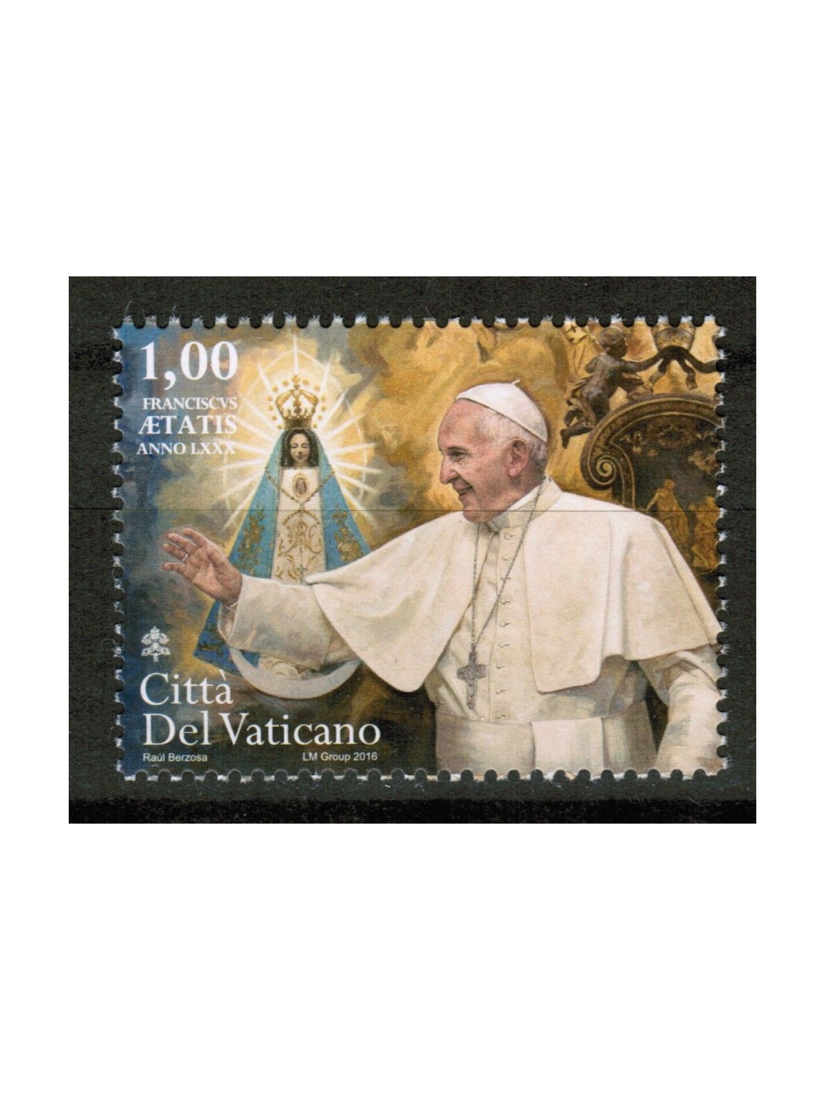 VATICANO 2016 Genetliaco di Papa Francesco  MNH**