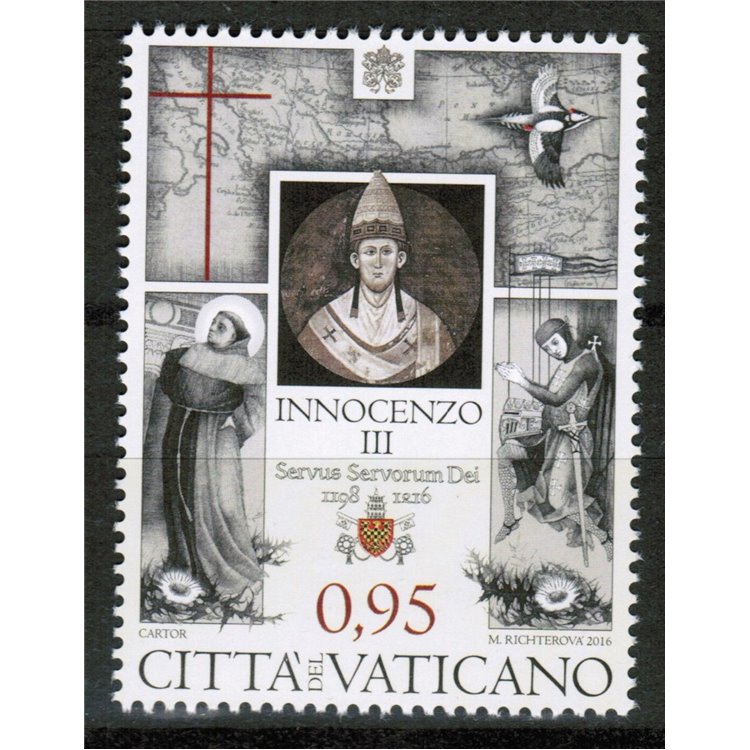 VATICAN 2016 Death of Innocent III MNH**