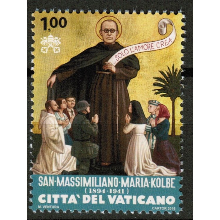VATICAN 2016 Saint Maximilian Maria Kolbe MNH**