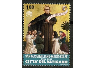 VATICAN 2016 Saint Maximilian Maria Kolbe MNH**