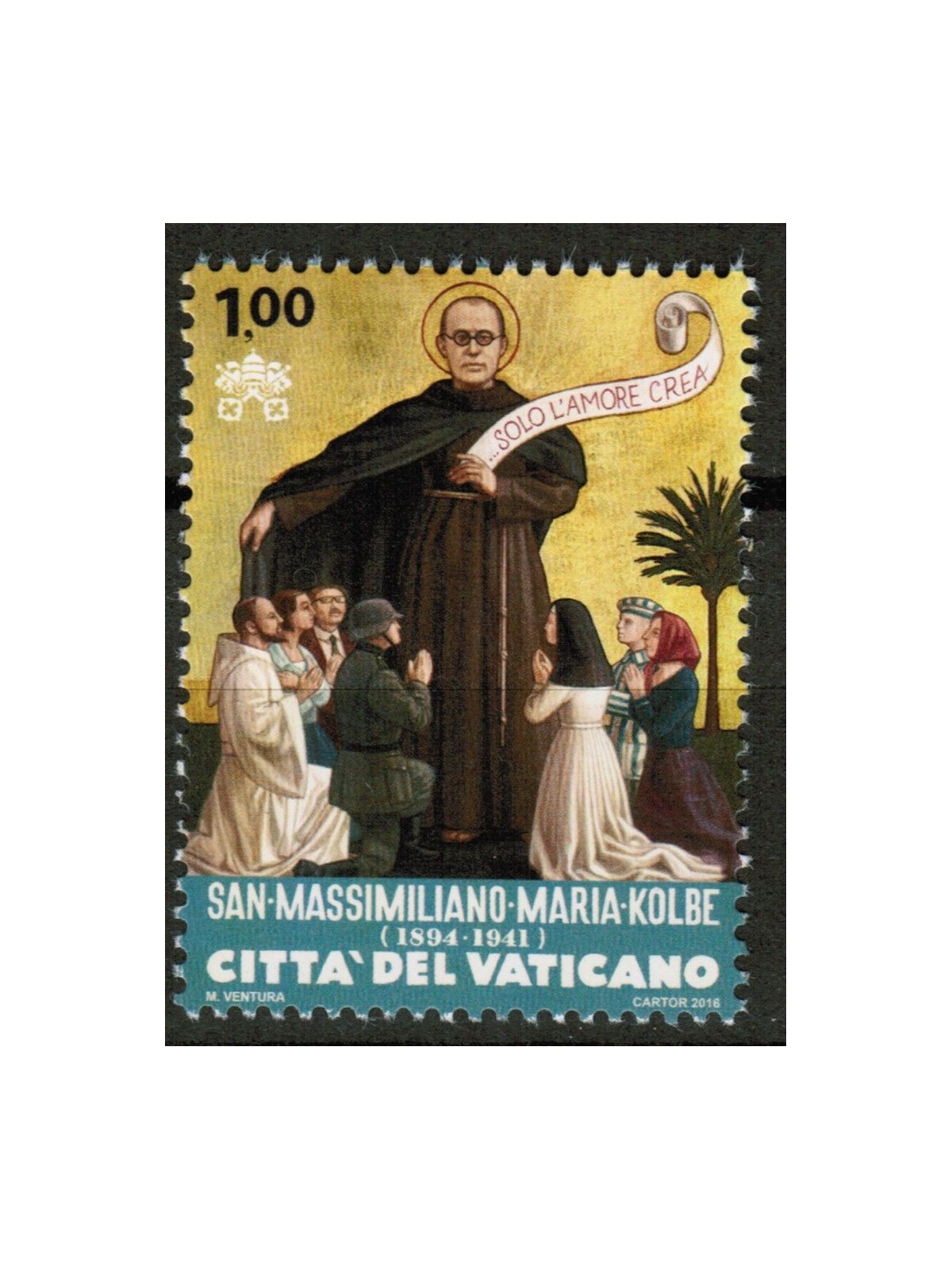 VATICAN 2016 Saint Maximilian Maria Kolbe MNH**
