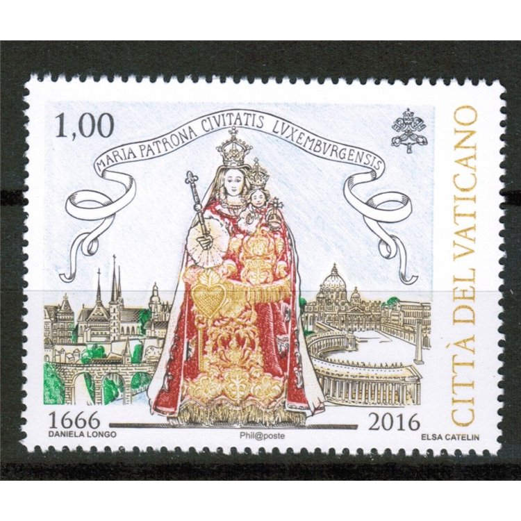 VATICAN 2016 Election of the Virgin Mary MNH**