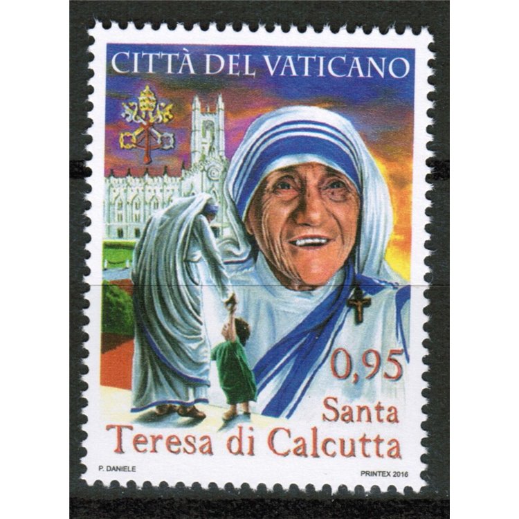 VATICANO 2016 Canonizzazione di Madre Teresa MNH**