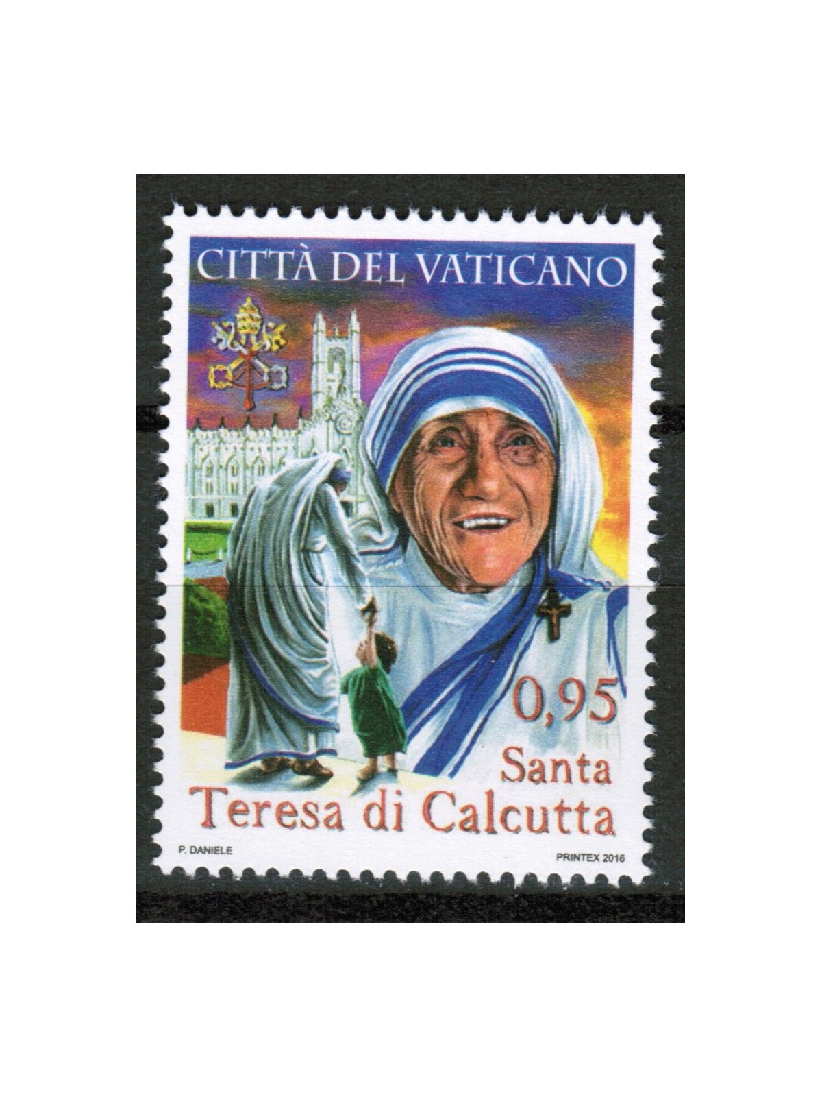 VATICANO 2016 Canonizzazione di Madre Teresa MNH**