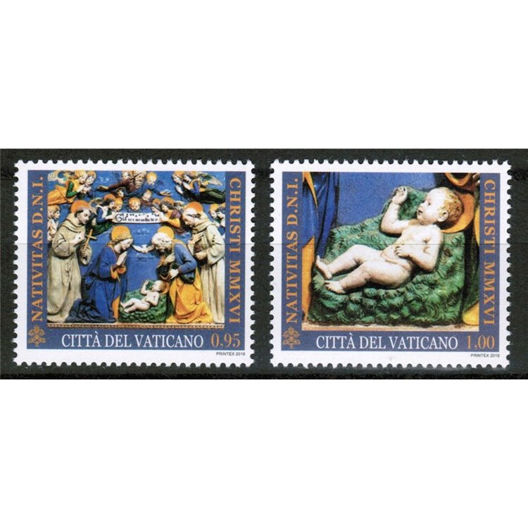 VATICAN 2016 Christmas 2v MNH**