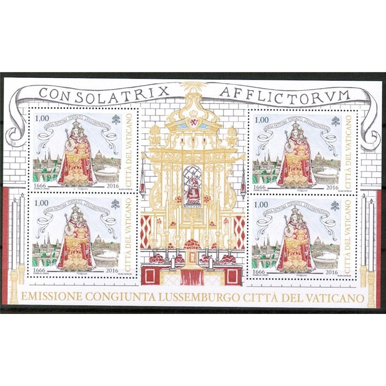 VATICAN 2016 Election of the Virgin Mary m/s MNH**